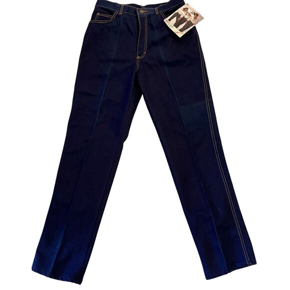 Vintage 80s Gitano Jeans Women's 14 Blue Basic Denim Missy Power Stretch NWT - Picture 1 of 10